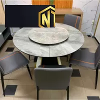 BỘ BÀN GHẾ TRÒN CÓ ĐĨA XOAY